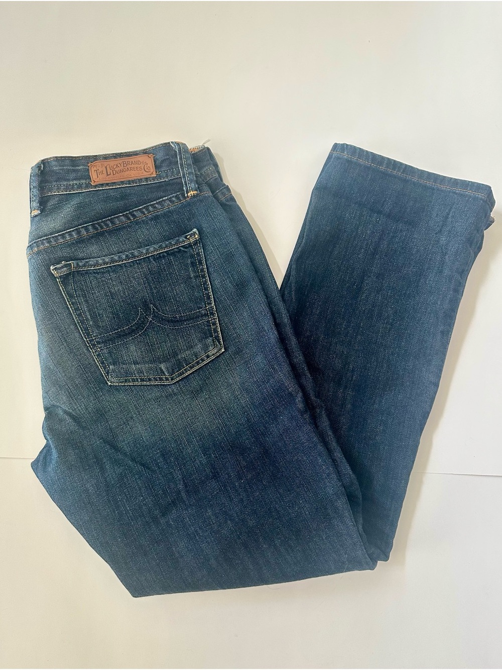 Lucky Brand Women’s Cropped Blue Straight Jeans